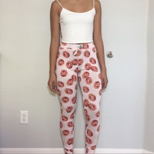 Pink sleeping pants